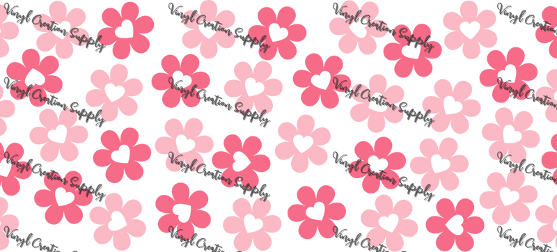 Love Flowers – Printed Libby Wrap (9.5" x 4.3" UV DTF) - Vinyl Creation Supply