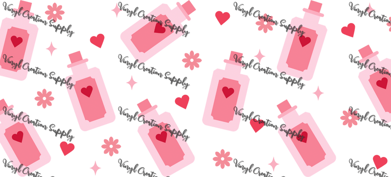 Love Potion– Printed Libby Wrap (9.5" x 4.3" UV DTF) - Vinyl Creation Supply