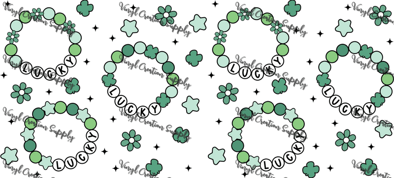 Lucky Bracelet– Printed Libby Wrap (9.5" x 4.3" UV DTF) - Vinyl Creation Supply
