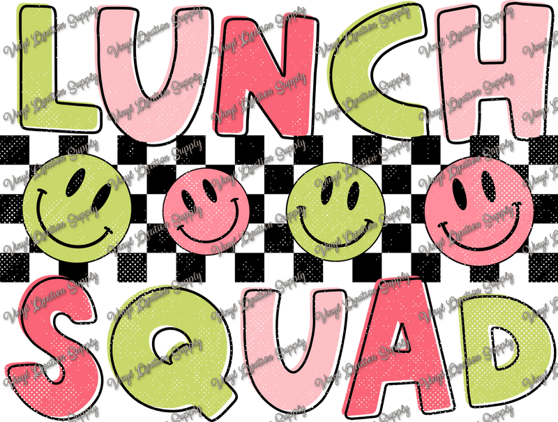 Lunch Squad Smileys - Vinyl Creation Supply