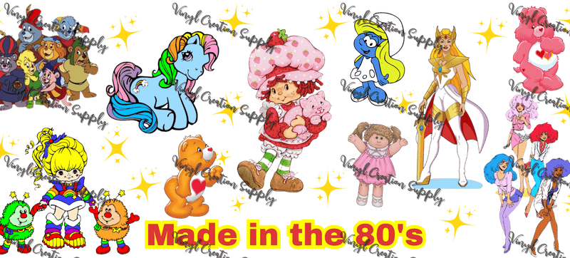 Made 80s – Printed Libby Wrap (9.5" x 4.3" UV DTF) - Vinyl Creation Supply