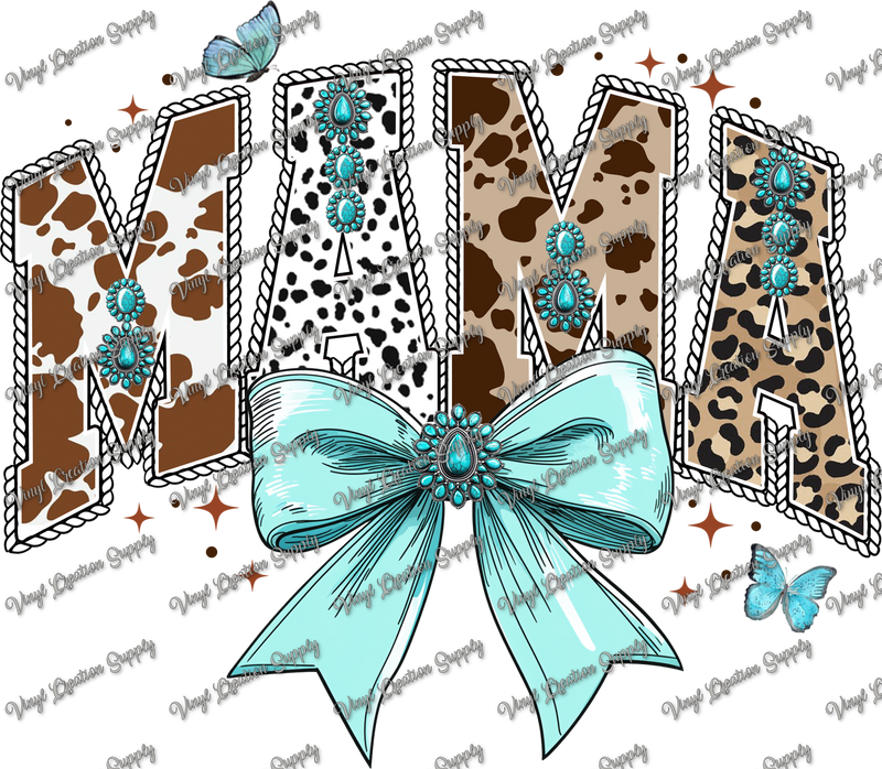 Mama Turquoise Bow