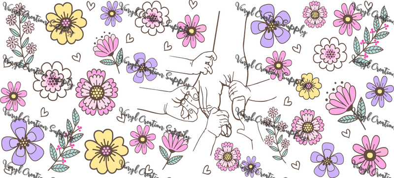 Mama Hand 1 – Printed Libby Wrap (9.5" x 4.3" UV DTF) - Vinyl Creation Supply