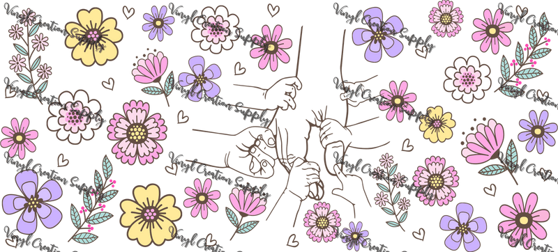 Mama Hand 3 – Printed Libby Wrap (9.5" x 4.3" UV DTF) - Vinyl Creation Supply