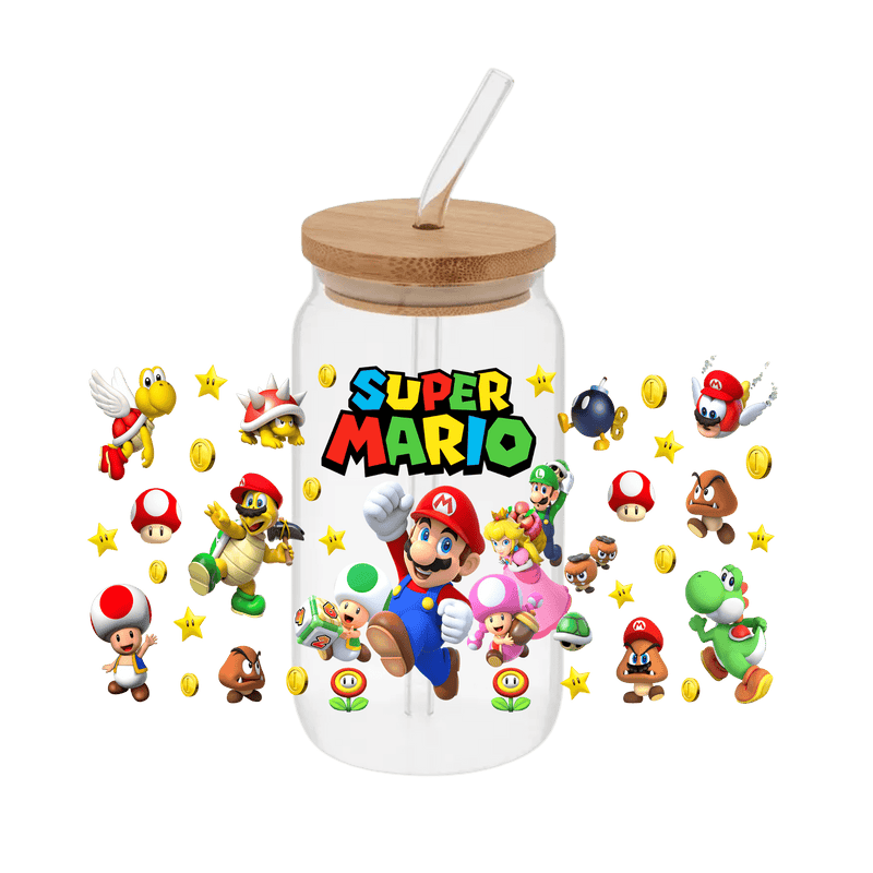 Mario – Printed Libby Wrap (9.5" x 4.3" UV DTF) - Vinyl Creation Supply