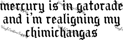 Mercury Funny - Vinyl Creation Supply