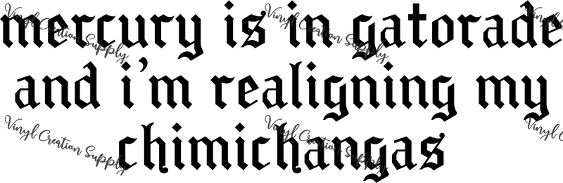 Mercury Funny - Vinyl Creation Supply