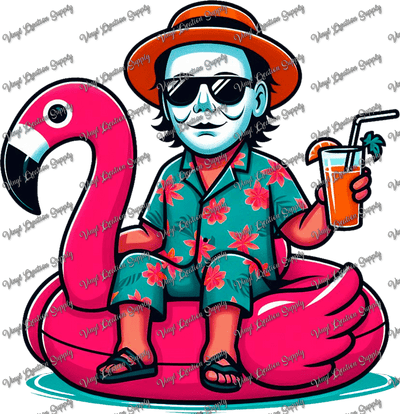 Michael Summer Flamingo - Vinyl Creation Supply
