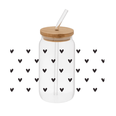 Mini Hearts 3– Printed Libby Wrap (9.5" x 4.3" UV DTF) - Vinyl Creation Supply
