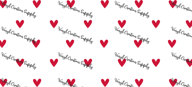 Mini Hearts 2 – Printed Libby Wrap (9.5" x 4.3" UV DTF) - Vinyl Creation Supply