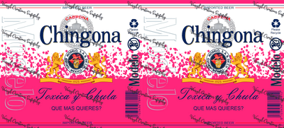 Modelo Pink Transparent– Printed Libby Wrap (9.5" x 4.3" UV DTF) - Vinyl Creation Supply