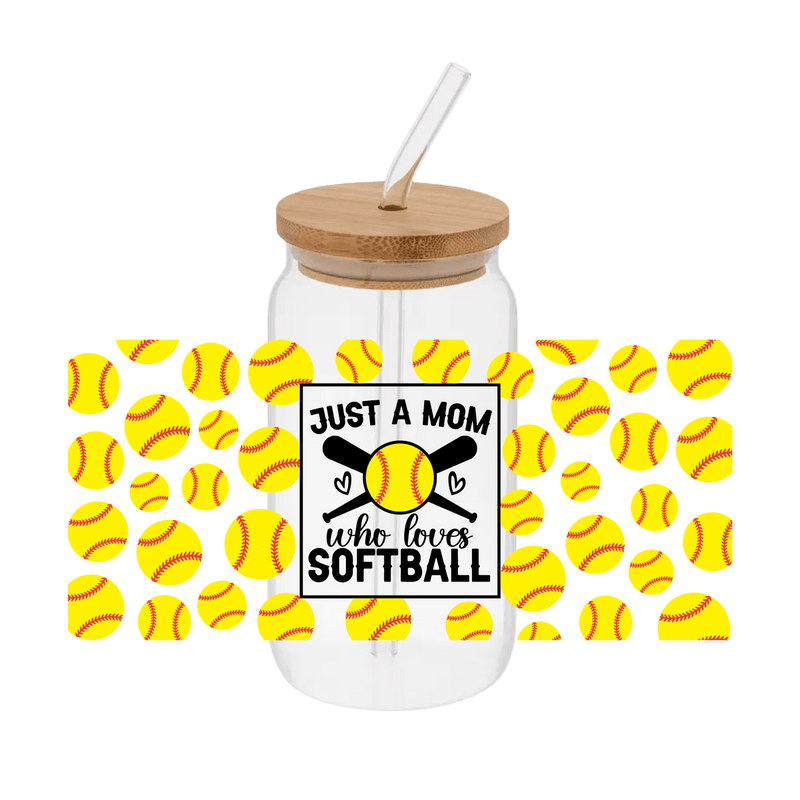Mom Who Loves Softball – Printed Wrap - Vinyl Creation Supply