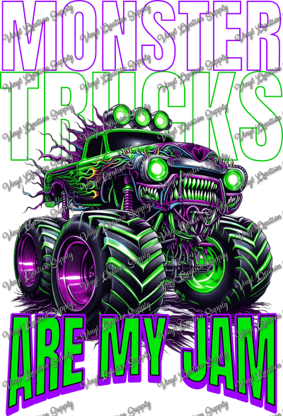 Monster Trucks Are My Jam 2 - Vinyl Creation Supply