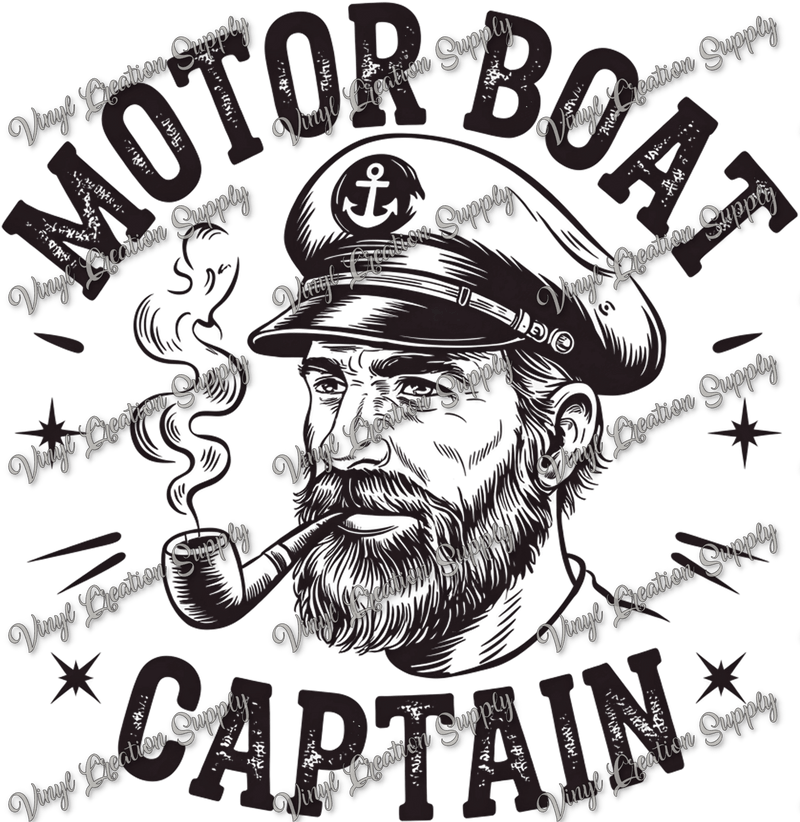 Motor Boat Captain - Vinyl Creation Supply