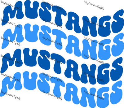 Mustangs x4 Wave - Vinyl Creation Supply