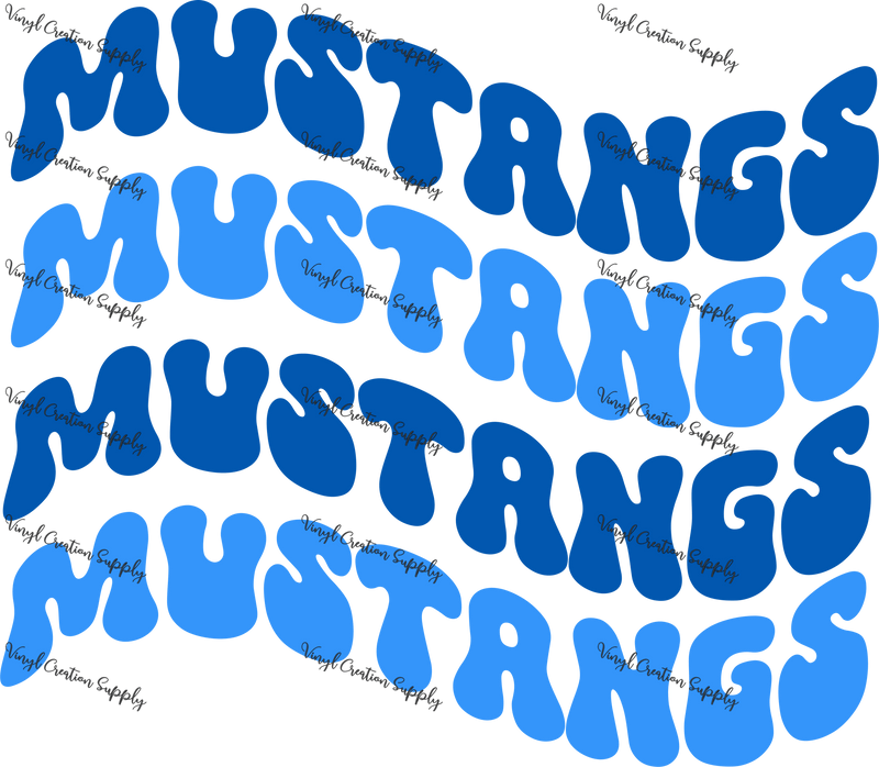 Mustangs x4 Wave - Vinyl Creation Supply