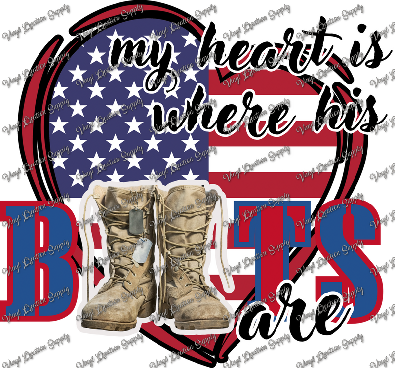 My Heart Boots Military