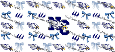 NC Eagles – Printed Libby Wrap (9.5" x 4.3" UV DTF) - Vinyl Creation Supply