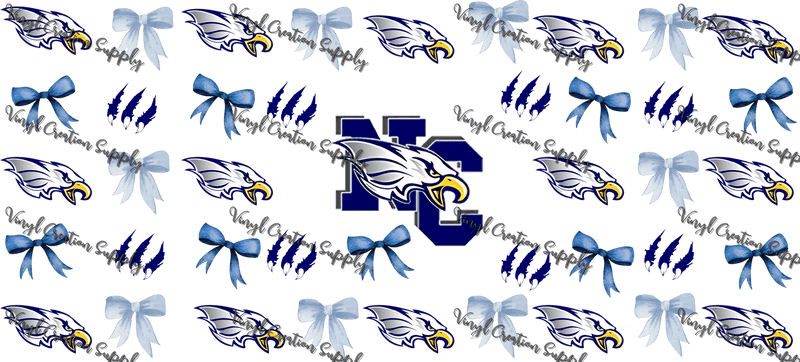 NC Eagles – Printed Libby Wrap (9.5" x 4.3" UV DTF) - Vinyl Creation Supply