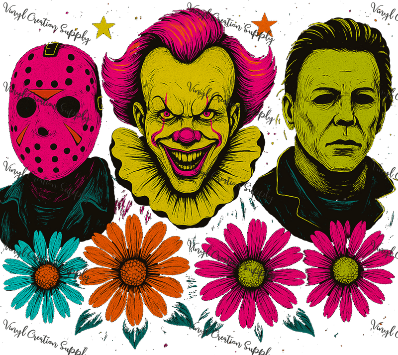 Neon Horror Characters - Vinyl Creation Supply