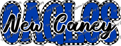 New Caney Eagles Checkered - Vinyl Creation Supply