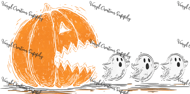 Pacman Pumpkin Ghost - Vinyl Creation Supply