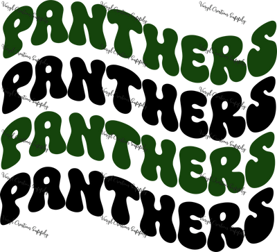Panthers Green x4 Wave - Vinyl Creation Supply