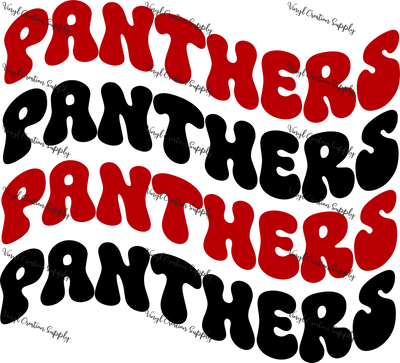 Panthers Red x4 Wave - Vinyl Creation Supply