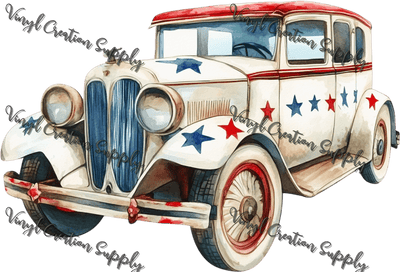 Patriotic Car - Vinyl Creation Supply