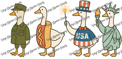 Patriotic Geese - Vinyl Creation Supply