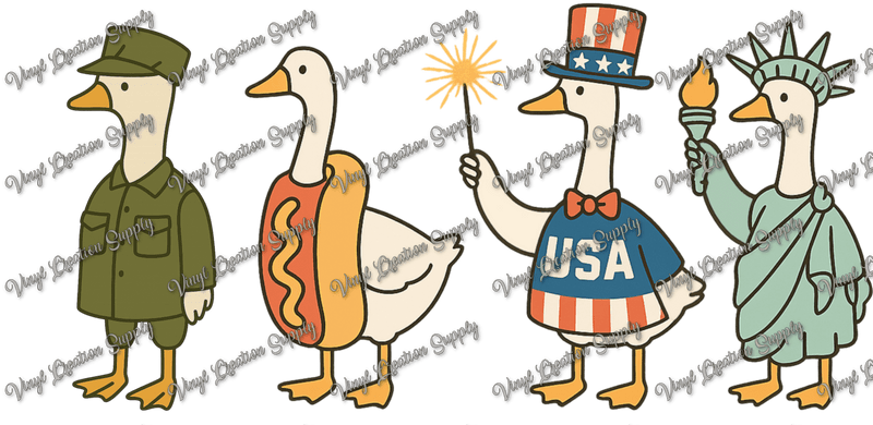 Patriotic Geese - Vinyl Creation Supply