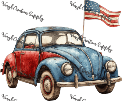 Patriotic VW Bug - Vinyl Creation Supply