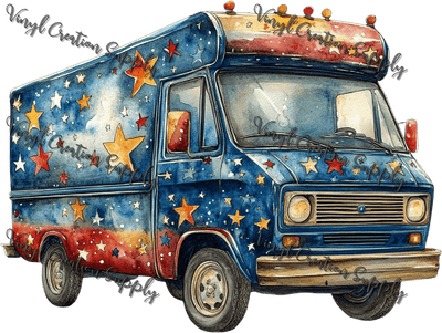 Patriotic Van - Vinyl Creation Supply