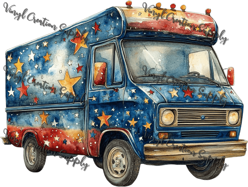 Patriotic Van - Vinyl Creation Supply