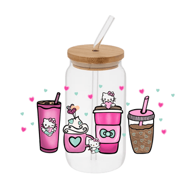 Pink Kitty No Background – Printed Wrap - Vinyl Creation Supply