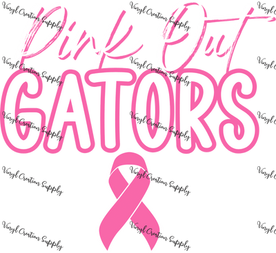 Pink out Gators Ribbon - Vinyl Creation Supply