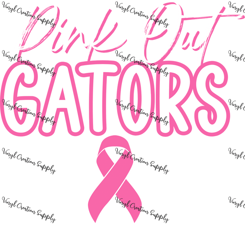 Pink out Gators Ribbon - Vinyl Creation Supply