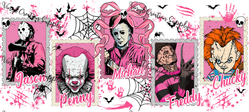 Pink Horror Characters - Vinyl Creation Supply