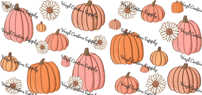 Pink Pumpkin Wrap– Printed Libby Wrap (9.5" x 4.3" UV DTF) - Vinyl Creation Supply