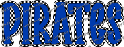 Pirates Checkered - Vinyl Creation Supply