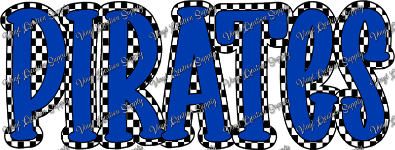 Pirates Checkered - Vinyl Creation Supply