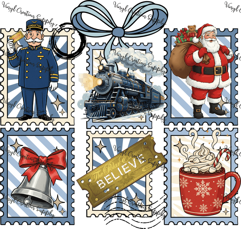 Polar Express Collage 2 - Vinyl Creation Supply
