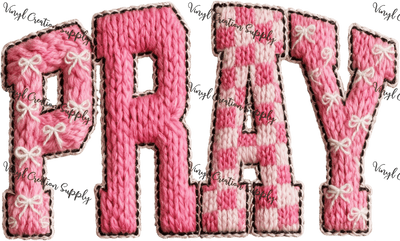 Pray Pink Crochet - Vinyl Creation Supply