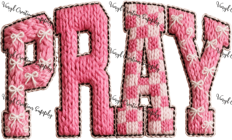 Pray Pink Crochet - Vinyl Creation Supply