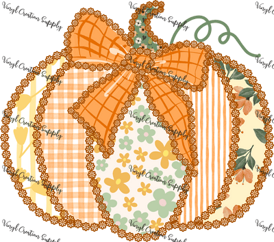 Preppy Lace Pumpkin - Vinyl Creation Supply