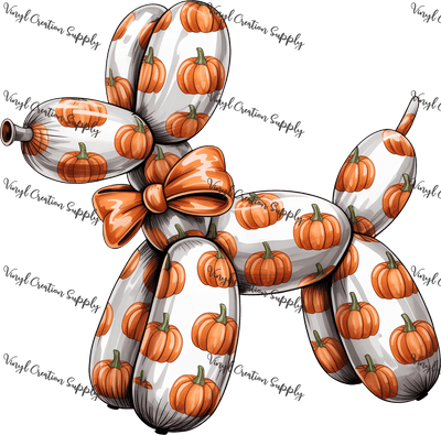 Pumpkin Balloon Dog - Vinyl Creation Supply