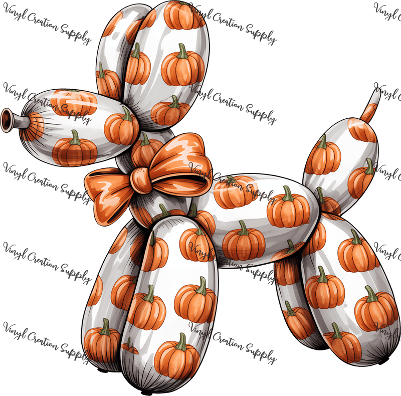 Pumpkin Balloon Dog - Vinyl Creation Supply