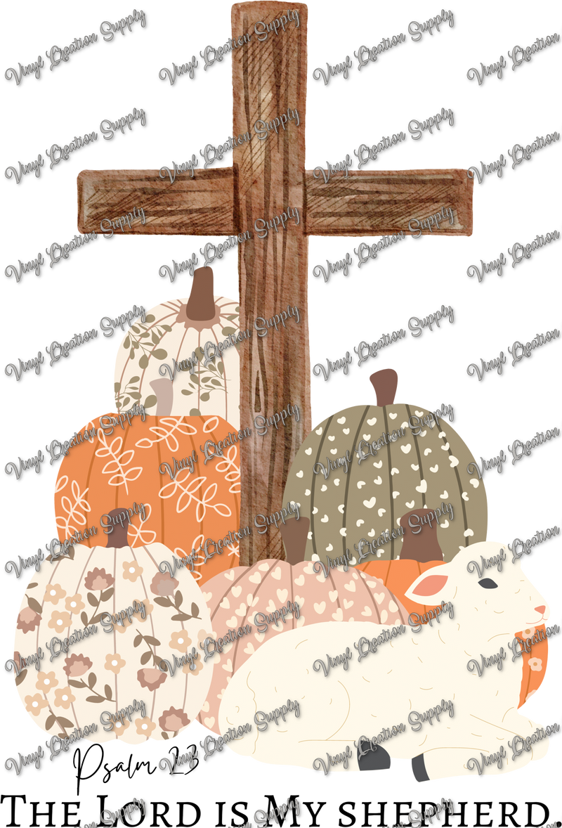 Pumpkins Lambs Psalm 23