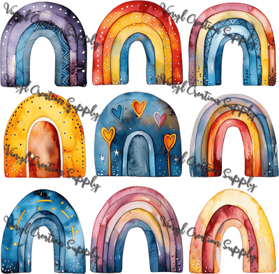 Rainbow Collage - Vinyl Creation Supply