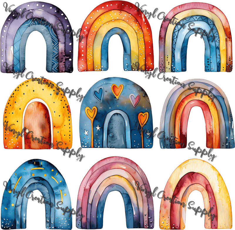 Rainbow Collage - Vinyl Creation Supply